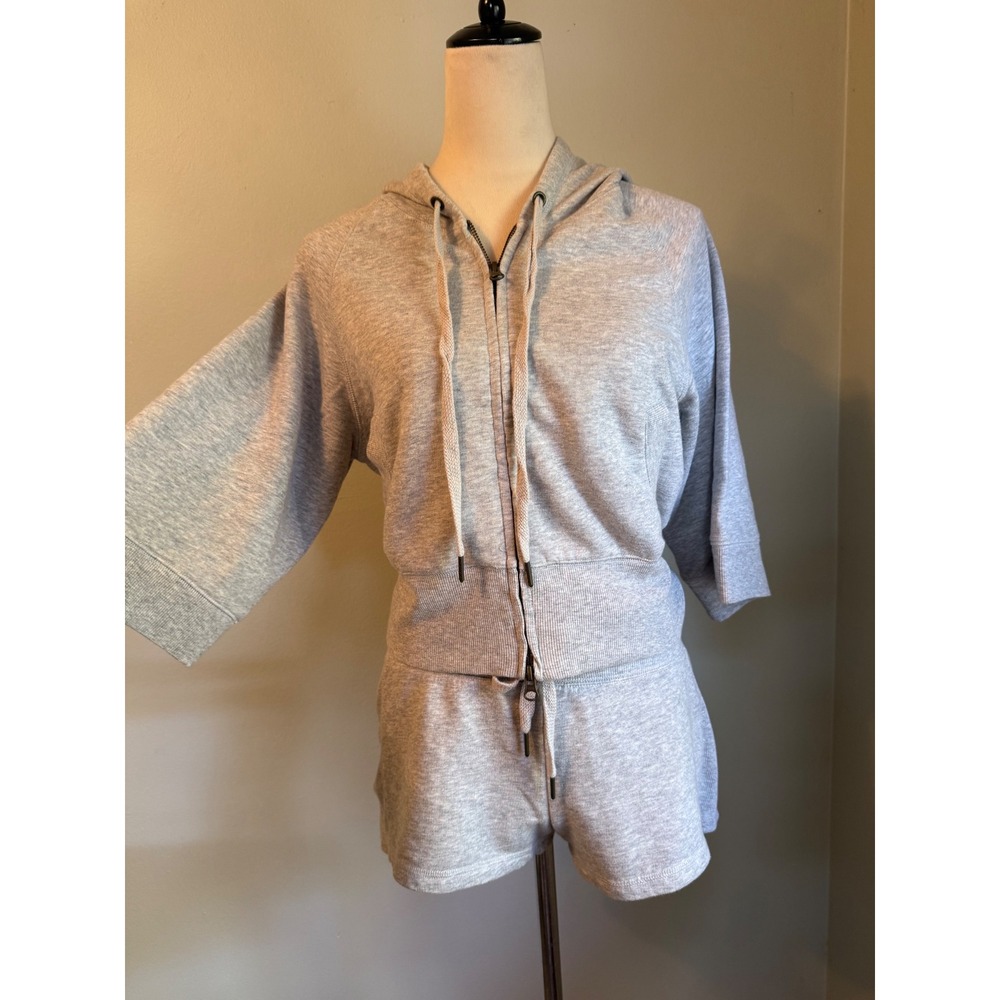 VSX Victoria's Secret Gray Zip Hoodie  Shorts Lounge Set Sm Y2K sporty athletic